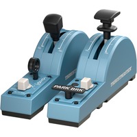 Thrustmaster TCA Quadrant Add-On Airbus Edition Nero, Blu Simulazione di Volo PC, Leve di Spinta Blu-grigio/Nero, Simulazione di Volo, PC, Nero, Blu, Windows 10, Windows 8, 45 mm, 225 mm