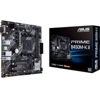 ASUS Prime B450M-K II AMD B450 Socket AM4 micro ATX, Scheda madre AMD, Socket AM4, AMD Ryzen™ 3, 2nd Generation AMD Ryzen™ 3, AMD Ryzen™ 5, 2nd Generation AMD Ryzen™ 5, AMD..., DDR4-SDRAM, 64 GB, DIMM