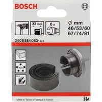 Bosch 2 608 584 063 sega per trapano, Sega a tazza Set, Alluminio, Rame, Plastica, Legno, Attacco esagonale, 3,2 cm, 46,53,60,67,74,81 mm, 86 x 57 x 111 mm