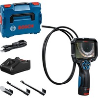 Bosch GIC 12V-5-27 C PROFESSIONAL telecamera di ispezione industriale 8,3 mm Sonda flessibile e facile da gestire IP67, IP54, Macchina fotografica di ispezione blu/Nero, 1280 x 720 Pixel, 12,7 cm (5"), 75°, 8,3 mm, Sonda flessibile e facile da gestire, Nero, Blu