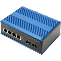 Digitus Gigabit Ethernet PoE industriale 4+2 porte, Interruttore 