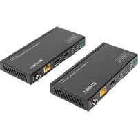 Digitus Set Extender HDMI 4K HDBaseT, 150 Metri, Estensione HDMI Nero