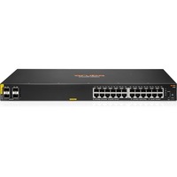 Hewlett Packard Enterprise Aruba 6100 24G Class4 PoE 4SFP+ 370W Gestito L3 Gigabit Ethernet (10/100/1000) Supporto Power over Ethernet (PoE) 1U Nero Gestito, L3, Gigabit Ethernet (10/100/1000), Supporto Power over Ethernet (PoE), Montaggio rack, 1U