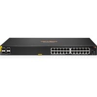Hewlett Packard Enterprise Aruba 6100 24G Class4 PoE 4SFP+ 370W Gestito L3 Gigabit Ethernet (10/100/1000) Supporto Power over Ethernet (PoE) 1U Nero, Interruttore Gestito, L3, Gigabit Ethernet (10/100/1000), Supporto Power over Ethernet (PoE), Montaggio rack, 1U