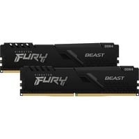 Kingston FURY FURY Beast memoria 64 GB 2 x 32 GB DDR4 3200 MHz Nero, 64 GB, 2 x 32 GB, DDR4, 3200 MHz, 288-pin DIMM