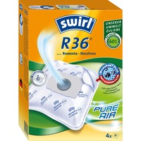 Swirl R 36 Sacchetto per la polvere Sacchetto per la polvere, Tessuto felpato, Rowenta, Moulinex, Scatola, 4 pz