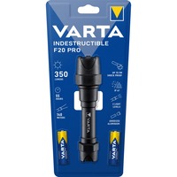 Varta Indestructible F20 Pro with 2AA Batt. Nero, Torcia a mano, Nero, Alluminio, 9 m, IP67, LED