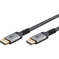goobay Cavo Plus DisplayPort 1.4, 8K @ 60Hz grigio
