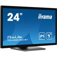 iiyama ProLite T2438MSC-B1 Monitor PC 60,5 cm (23.8") 1920 x 1080 Pixel Full HD LED Touch screen Nero, Monitor LED Nero (opaco), 60,5 cm (23.8"), 1920 x 1080 Pixel, Full HD, LED, 5 ms, Nero