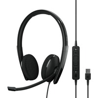 EPOS | SENNHEISER ADAPT 160T USB II Auricolare Cablato A Padiglione Ufficio USB tipo A Nero, Headset Nero, Cablato, Ufficio, 20 - 20000 Hz, 136 g, Auricolare, Nero