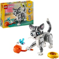 Creator 3 in 1 31163 Gatto Giocoso Giocattolo, Si Trasforma in Piccione o in Cane, Regalo per Bambini e Bambine 8+ Anni, Giochi di costruzione