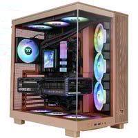 Thermaltake View 380 XL TG ARGB, Chassis Tower marrone chiaro