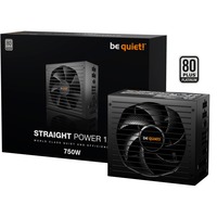 be quiet! Straight Power 12 alimentatore per computer 750 W 20+4 pin ATX ATX Nero, Alimentatore PC Nero, 750 W, 110 - 240 V, 820 W, 50/60 Hz, 10/5 A, 130 W