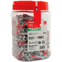 fischer DUOPOWER 10x50, 570550, Tassello grigio chiaro/Rosso