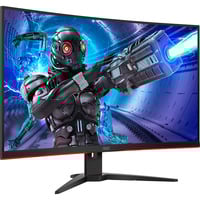 AOC G2 C32G2ZE/BK Monitor PC 80 cm (31.5") 1920 x 1080 Pixel Full HD LED Nero, Rosso, Monitor di gioco Nero/Rosso, 80 cm (31.5"), 1920 x 1080 Pixel, Full HD, LED, 4 ms, Nero, Rosso