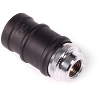 Alphacool ES Schnellverschluss BLH1A PushIn Femmina IG, Connessione cromo/nero (opaco)
