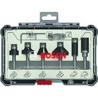 Bosch 2 607 017 470 punta per fresa Set di punte 6 pz Set di punte, 6,35 mm, 6 pz, 9,53, 12,7, 12,7, 15,88, 25,4, 25,4 mm, 19,05, 25,4, 25,4, 34,93, 12,7, 15,88 mm, 3,18, 6,35, -, -, -, - mm