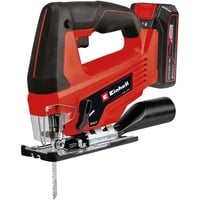 EINHELL Seghetto alternativo a batteria Power X-Change TC-JS 18 Li, 18Volt, Puzzle rosso/Nero