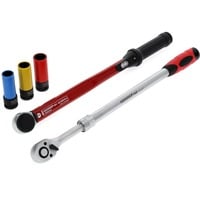 GEDORE set per cambio ruote rosso, 5 pezzi, Chiave dinamometrica Nero/Rosso