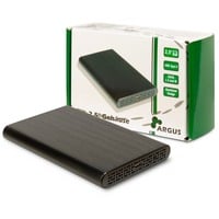 Inter-Tech 88884122 contenitore di unità di archiviazione Box esterno HDD Nero 2.5", Disk enclosure Nero, Box esterno HDD, 2.5", SATA, Seriale ATA II, Serial ATA III, 10 Gbit/s, Collegamento del dispositivo USB, Nero