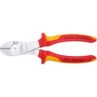 KNIPEX 74 06 180 pinza Pinze da taglio diagonale, Pinze di taglio rosso/Giallo, Pinze da taglio diagonale, Acciaio al cromo vanadio, Plastica, Rosso/Arancione, 18 cm, 280 g