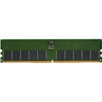 Kingston KSM56E46BD8KM-32HA memoria 32 GB 1 x 32 GB DDR5 5600 MT/s Data Integrity Check (verifica integrità dati) verde, 32 GB, 1 x 32 GB, DDR5, 288-pin DIMM, Nero, Verde
