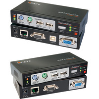 Lindy Extender KVM Combo Cat.5 300, Switch KVM 