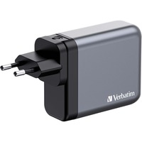 Verbatim GNC-140 Universale Nero, Grigio AC Ricarica rapida Interno, Caricabatterie grigio, Interno, AC, 20 V, Nero, Grigio