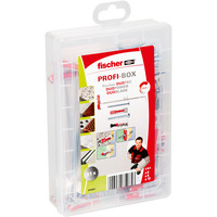 fischer Profi-Box DuoLine + vite, Tassello grigio chiaro/Rosso