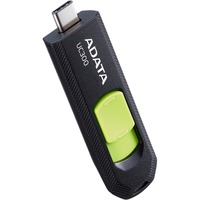 ADATA ACHO-UC300-128G-RNB unità flash USB 128 GB USB tipo-C 3.2 Gen 1 (3.1 Gen 1) Nero, Chiavetta USB Nero/Verde, 128 GB, USB tipo-C, 3.2 Gen 1 (3.1 Gen 1), 100 MB/s, Lamina di scorrimento, Nero