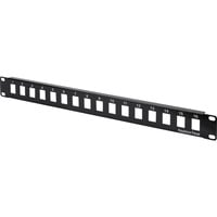 Digitus Pannello patch modulare, 16 porte, non equipaggiato, Patch Panel Nero