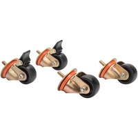 Digitus Porta accessori, Rotolo Nero, Rotelle, Nero, Bronzo, 250 kg, Turchia, 4 pz