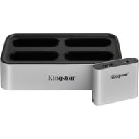Kingston Workflow Station Dock USB3.2 Gen2 w/5G USB-A/C Hub, Docking station argento/Nero