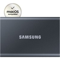 SAMSUNG Portable SSD T7 500 GB Grigio grigio, 500 GB, USB tipo-C, 3.2 Gen 2 (3.1 Gen 2), 1000 MB/s, Protezione della password, Grigio