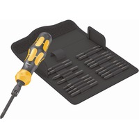 Wera Kraftform Kompakt 900 Imperial Set 1, con cacciavite a percussione, Set di bit Nero/Giallo