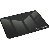 ASUS TUF P1 Gaming Tappetino per mouse per gioco da computer Nero, Grigio, Gioco mouse pad Nero/Bianco, Nero, Grigio, Immagine, Stoffa, Gomma, Barra appoggiaferro antiscivolo, Tappetino per mouse per gioco da computer
