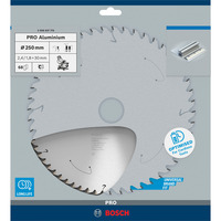 Bosch 2 608 837 778 lama circolare 25 cm 1 pz, Lama per sega Alluminio, 25 cm, 3 cm, 1,8 mm, 6000 Giri/min, 2,4 mm