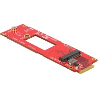 DeLOCK 63797 scheda di interfaccia e adattatore Interno M.2, PCIe 4.0, Rosso, FCC, 31 mm, 111 mm
