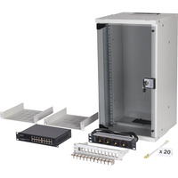 Digitus Set di rete SOHO Pro 10" 315x300 mm (LxP), IT armadio grigio chiaro