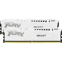 Kingston FURY FURY Beast 32 GB 5600 MT/s DDR5 CL36 DIMM (Kit da 2) White EXPO, Memoria bianco, 32 GB, 2 x 16 GB, DDR5, 288-pin DIMM