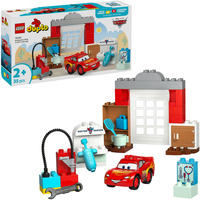 DUPLO │ Disney e Pixar 10456 La Visita di McQueen all’Officina di Doc, Macchina Giocattolo e Accessori per Bambini da 2+, Giochi di costruzione