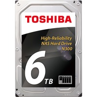 Toshiba N300 NAS 3.5" 6000 GB Serial ATA III 3.5", 6000 GB, 7200 Giri/min, Bulk