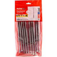 fischer Tassello a gambo lungo DuoXpand 10x160 FUS grigio chiaro/Rosso