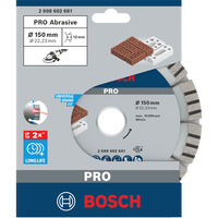 Bosch 2 608 602 681 lama circolare 15 cm 1 pz Legno abrasivo, 15 cm, 2,22 cm, 2,4 mm, 1 pz