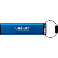 Kingston IronKey Keypad 200 256 GB, Chiavetta USB blu