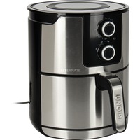 Unold 58655 friggitrice Doppia 5 L 1400 W Friggitrice ad aria calda Nero, Acciaio inox acciaio inox satinato/Nero, Friggitrice ad aria calda, 5 L, 1 kg, 80 °C, 200 °C, 60 min