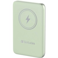 Verbatim Charge 'n' Go Polimeri di litio (LiPo) 10000 mAh Carica wireless Verde, Powerbank verde chiaro, 10000 mAh, Polimeri di litio (LiPo), Quick Charge 3.0, Carica wireless, Verde