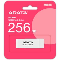 ADATA UC310 unità flash USB 256 GB USB tipo A 3.2 Gen 1 (3.1 Gen 1) Bianco, Chiavetta USB bianco, 256 GB, USB tipo A, 3.2 Gen 1 (3.1 Gen 1), 100 MB/s, Girevole, Bianco