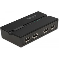 DeLOCK 11494 dati del computer switcher, Commutatore USB 0,48 Gbit/s, Nero, Plastica, 106 mm, 56 mm, 25 mm