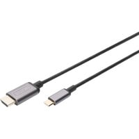Digitus Cavo adattatore USB-C a HDMI A, 4K @ 30HZ Nero
